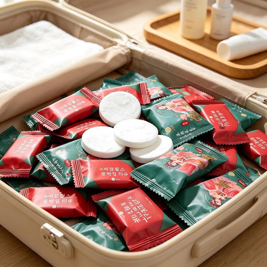 Individually Packaged Thick Disposable Compressed Face Towels for Travel and Hotel