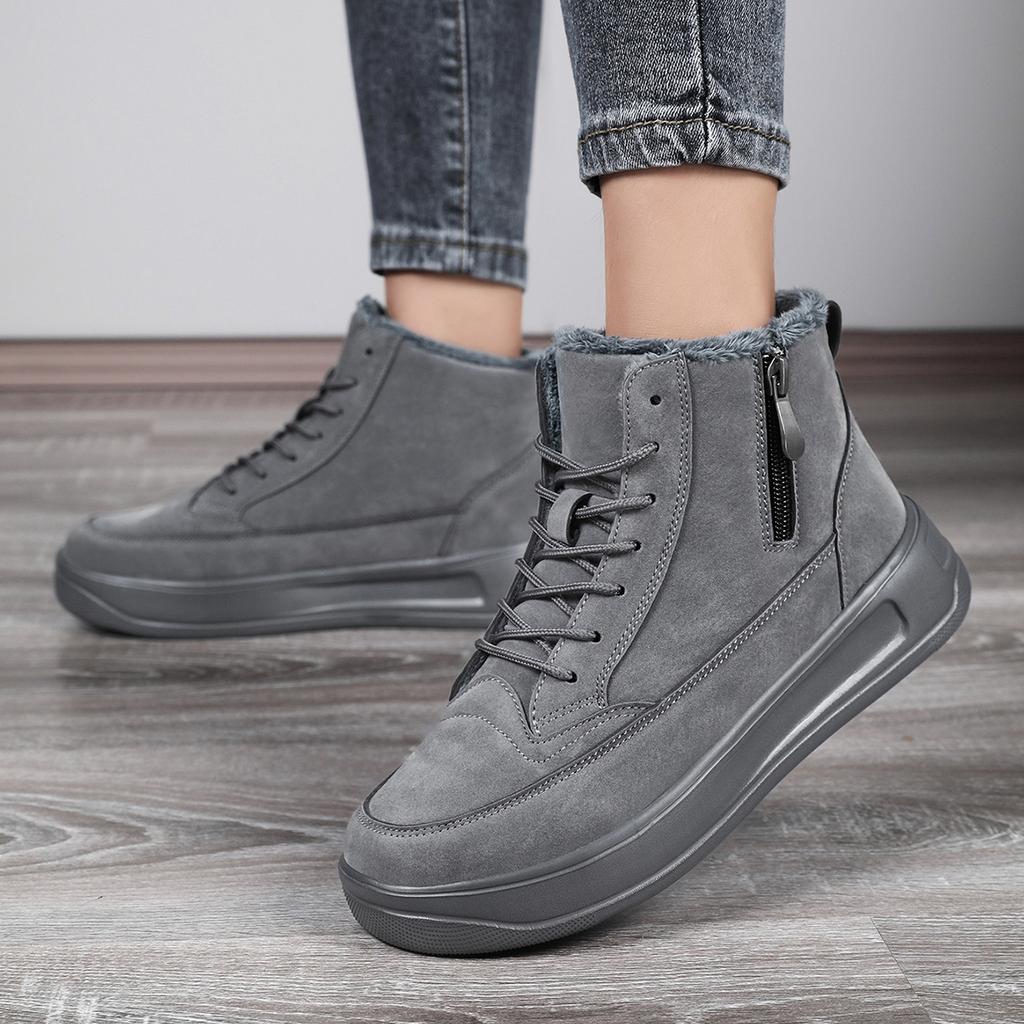 TUINANLE High Quality Winter Snow Booties Women Warm Shoes with Cotton Lining Ankle Boots Men Shoes