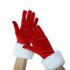 Autumn and Winter Thickened Warm Velvet Mouth Women Gloves New Christmas Plush Party Etiquette Gloves