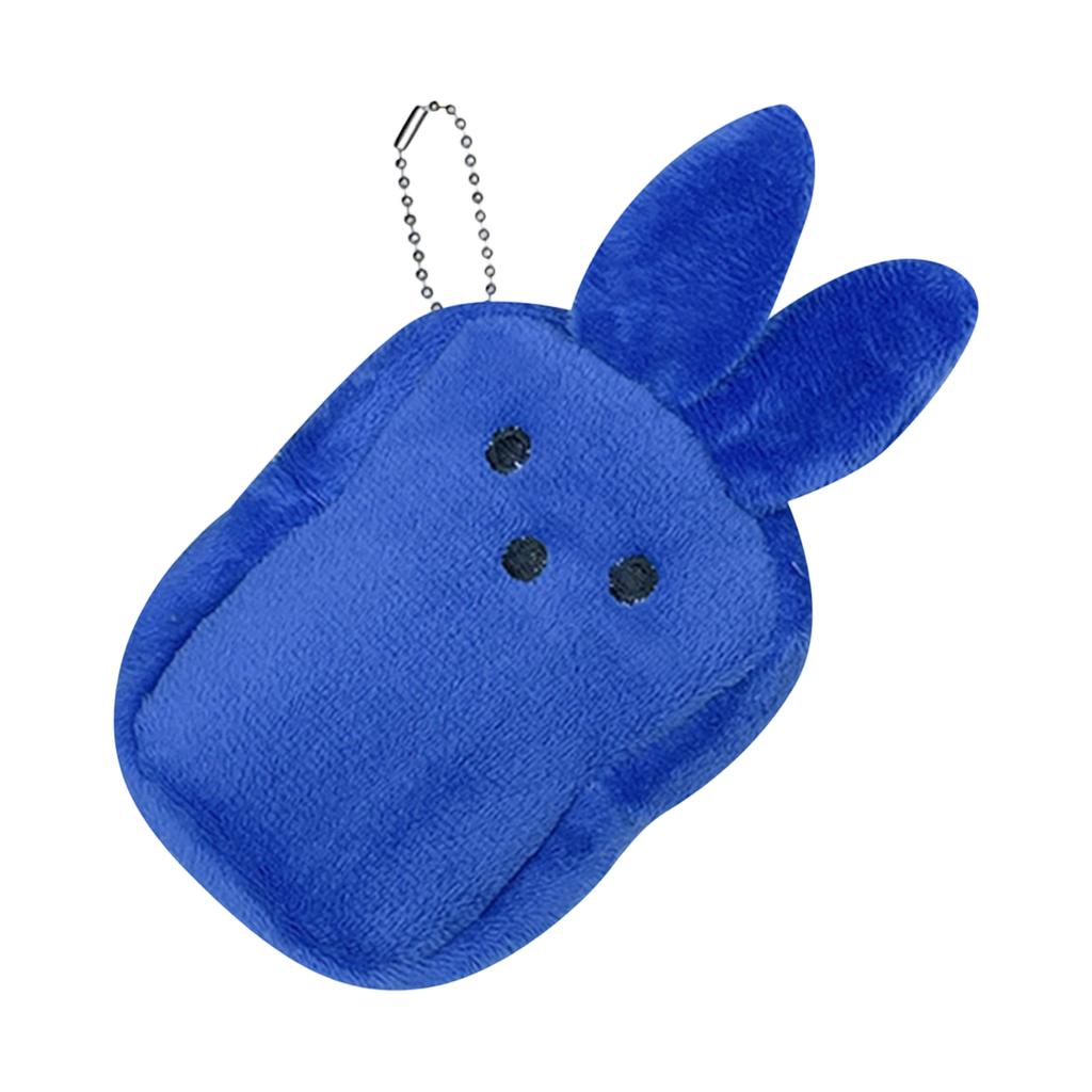 6-pack Färgrik Plysch Myntplånbok Söt Färgglad Docka Kreativ Barns Myntplånbok Skolväska Hänge Mode Förvaringsväska