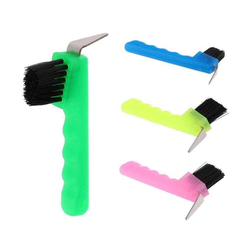 Shires Paletta e Spazzola per Zoccoli Weaver Attrezzatura per la Toelettatura del Cavallo Equitazione Colore Casuale