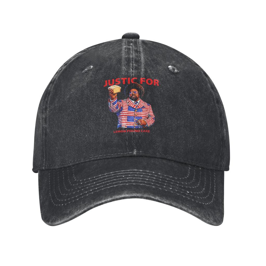 AfroUnisex Justice for Lemon Pound Cake Hong Kong Style Baseball Cap WearResistant And Durable Campus Durable Denim Hat