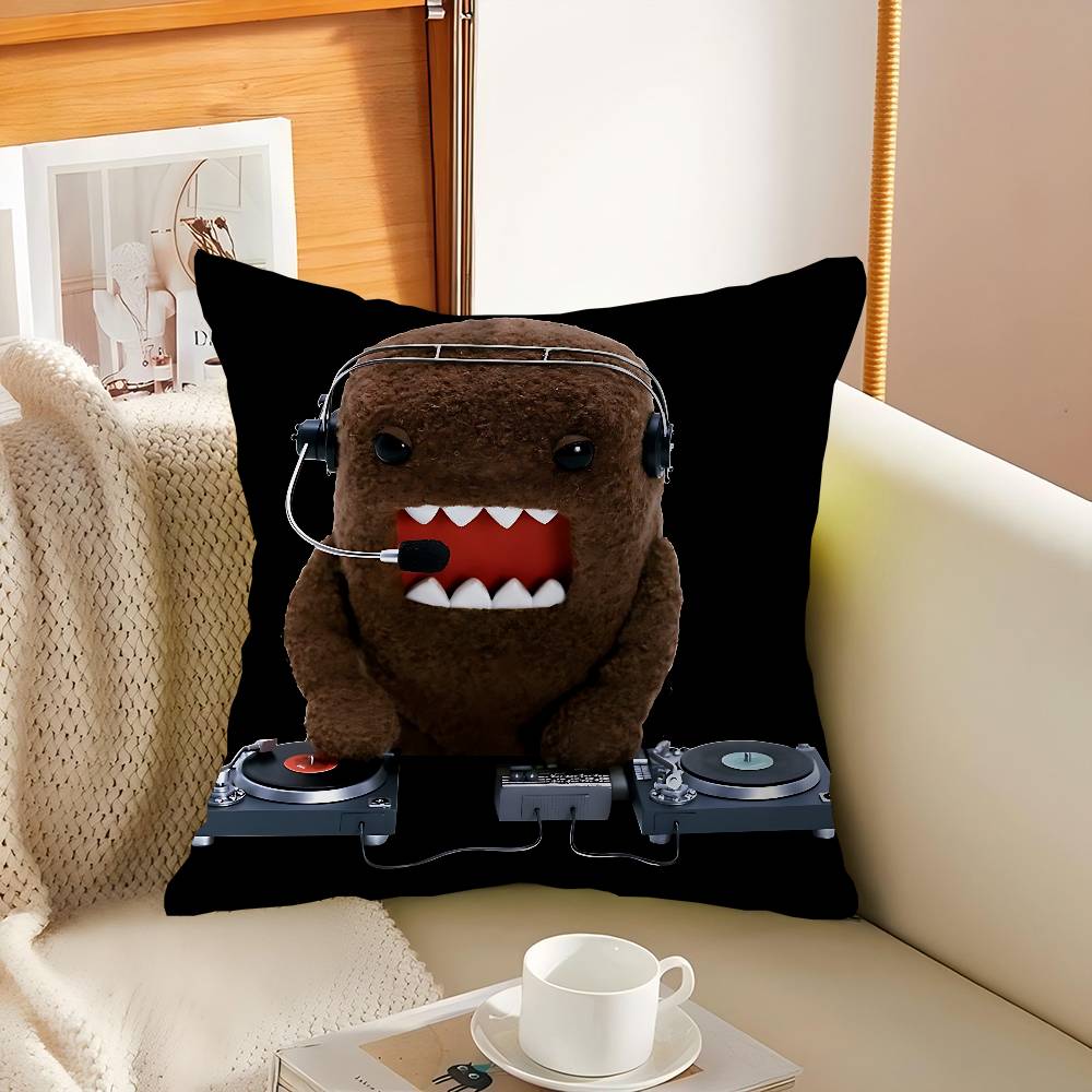 Cute Domo Kun Cushion Cover Pillow Cover Decor Pillowcase Printed Cushion Case For Couch