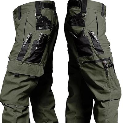 Arbeitshose Herren Outdoorhose Mehrfach-Taschen Wasserdichte Hose Herbst Frühling Outdoor Arbeitskleidung Wanderhose