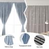 1PC Stars Blackout Self-Adhesive No Punching 1Mx2M Double Layer for Living Room Windows Curtain Self-Adhesive Sheer Curtains