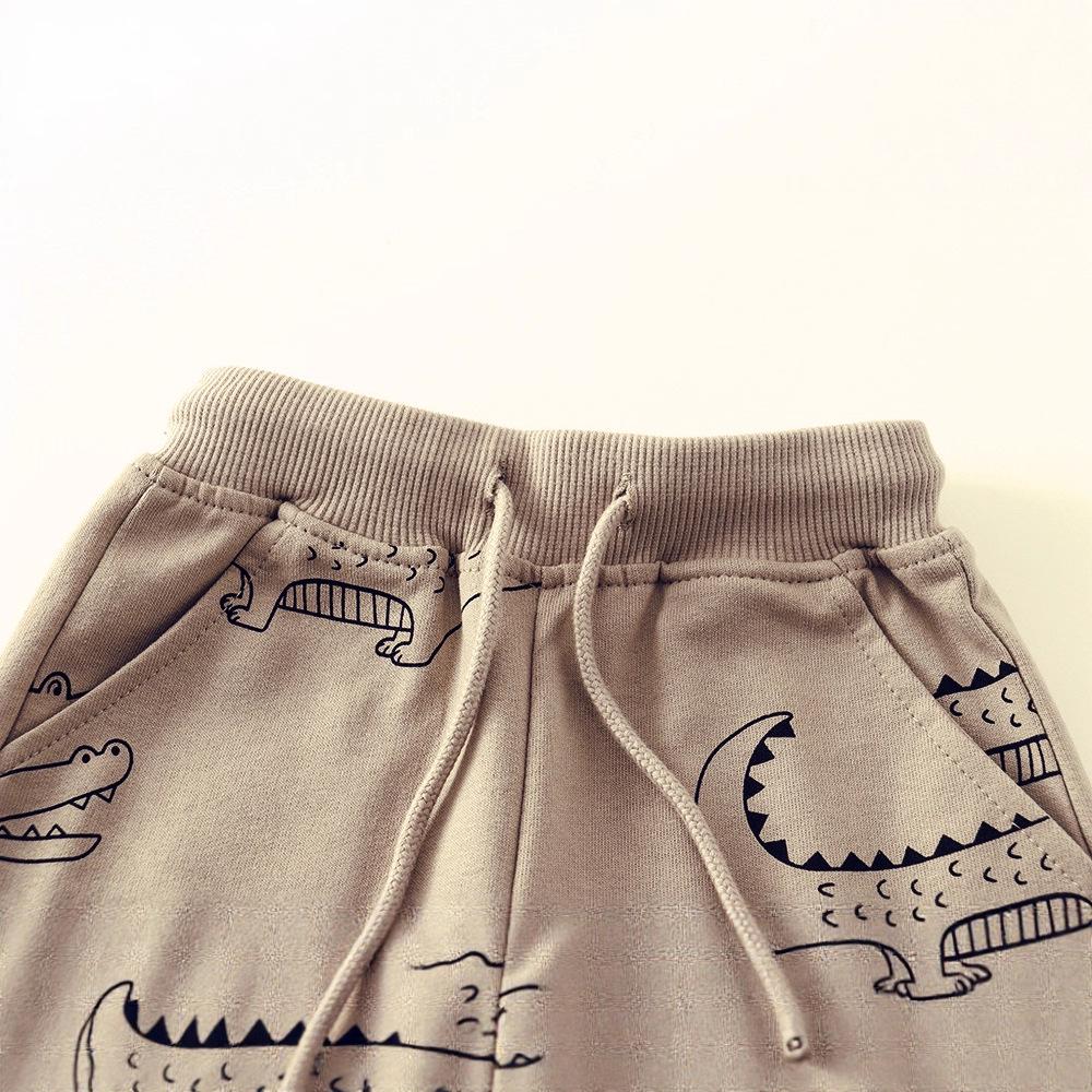 Kids' Summer Cotton Printed Shorts - Boys' Casual Wear, Small To Medium Sizes