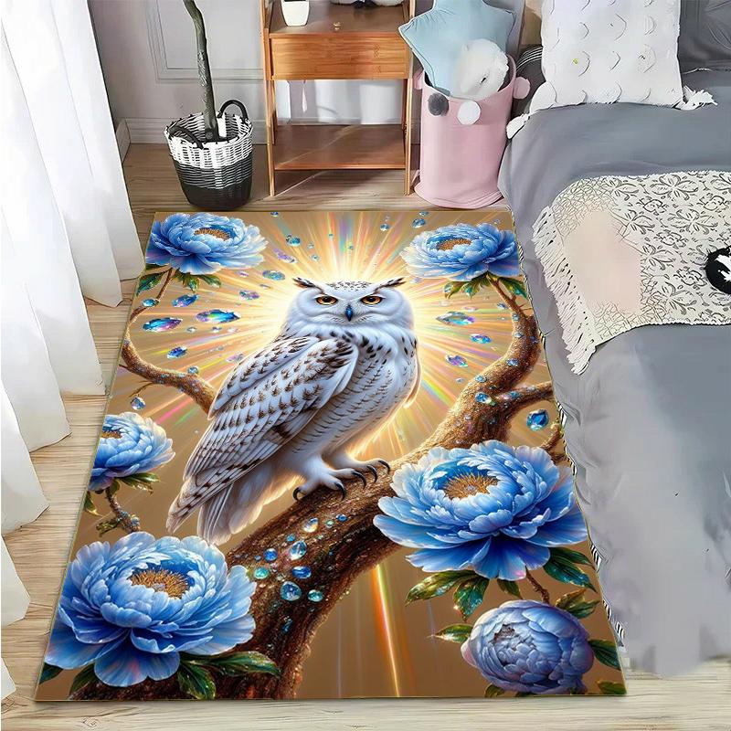 15 Size Magic Academy Owl Printed Carpet Rugs Living Room Bedroom Bedside Bathroom Home Decor Floor Mat Kids Room Non-slip Mat