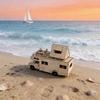 3D Wooden Puzzle Camper Van Scale Miniature DO-IT-YOURSELF Miniature Kit Handcrafted Present Home Decor Assembly Toy