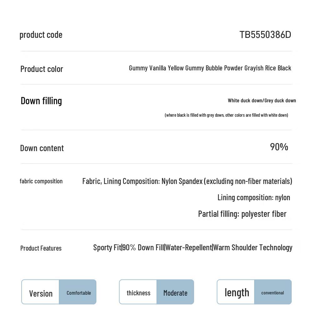 Tanboer Women's Short Puffer Down Jacket with Detachable Hood