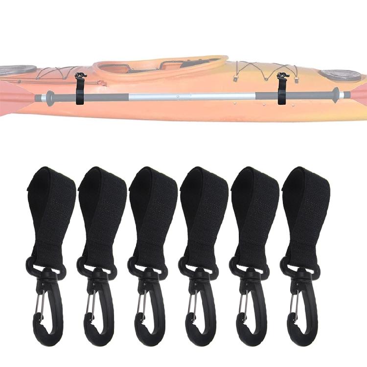 6Pcs Kayak Canoe Boat Paddle Oar Strap Webbing Fishing Rod Holder Paddle Keeper