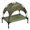 Elevated Dog Bed with Canopy Removable Outdoor Dog Bed Cot High Load Bearing for Dogs Cats Large 26 X 17.7 X 25.6in