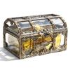 1 Pezzo Scatola del Tesoro Pirata Trasparente in Plastica Scatola per Gioielli con Gemme di Cristallo Organizer Contenitore Baule del Tesoro per Gioielli Scatola per Gioielli Gemme Bijoux