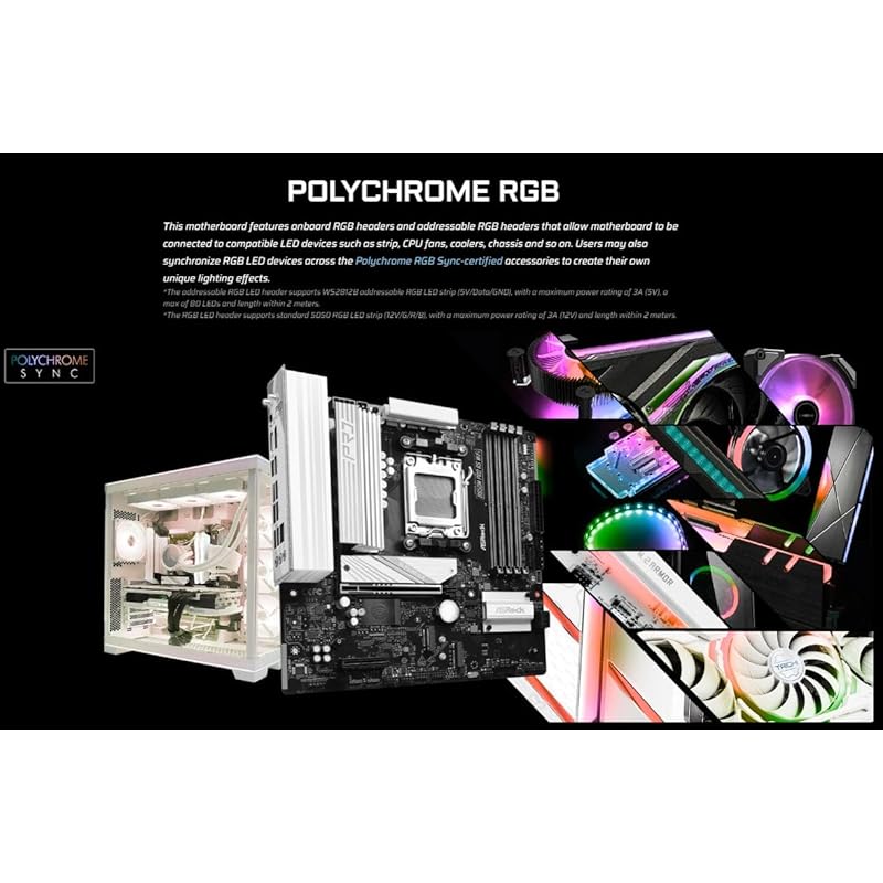 ASRock Motherboard B850M Pro RS WiFi AMD Ryzen 9000 / 8000 7000 Series CPU (Soket AM5) Correspondence DDR5 Micro ATX [Domestic Authorized Distributor