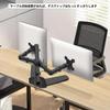 Monitor Dual Monitor Full Motion Monitor Supports Inch 8kg Load Capacity Height Floor Standing or Desk Cable VESA Arm, Stand, Stand, 10-27 Monitors,
