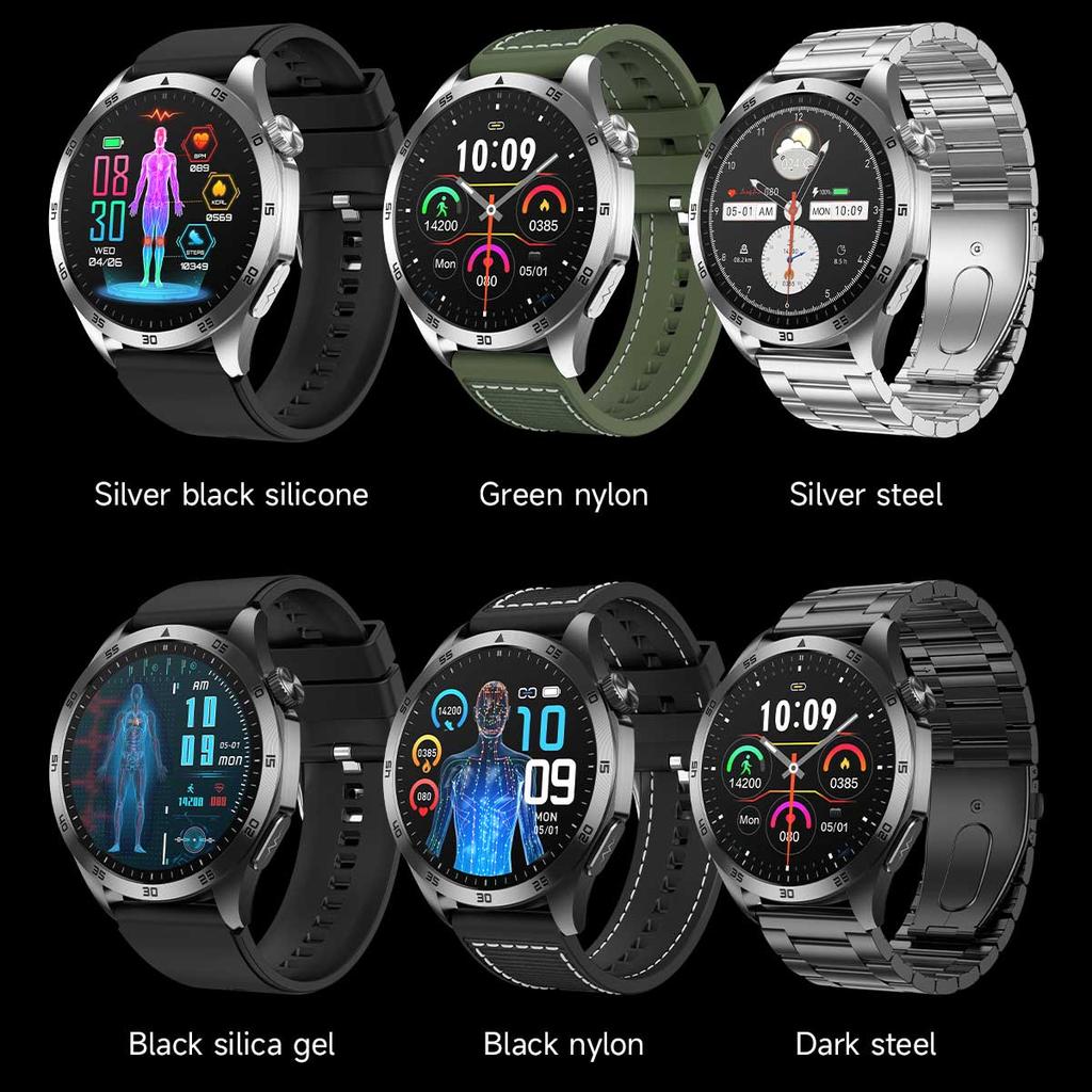 For Xiaomi New Health Measurement Smart Watch Men Blood Oxygen Uric Acid ECG+PPG Body Blood Pressure Bluetooth Call Motion Watch