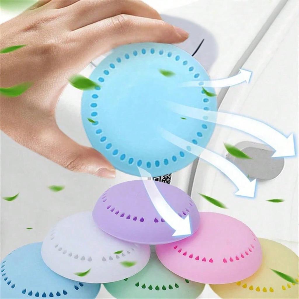 1/3/6Pcs Set Toilet Deodorant Solid Round Fresher Aromatherapy Fragrance Lasting Deodorization Bathr