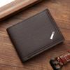 Vintage Men Leather Wallet Short Slim Male Purses Money Credit Card Holders Men Wallet Money Bag