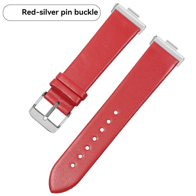For Huawe Watch Fit3 Fit4 Leather Strap Sports Fit 3 Smart Watch Fit 4 Pro Wristband Ultra-thin Plain Cowhide Watch Chain