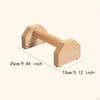 2 Pieces Pushup Bars Fitness Portable Planks Calisthenics Wood Parallettes Push up Stands for Home