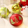 For Christmas Tree Ornaments Set of 16 Glittering Hanging Balls for Holiday Decorations Plastic with Hanging Loops
