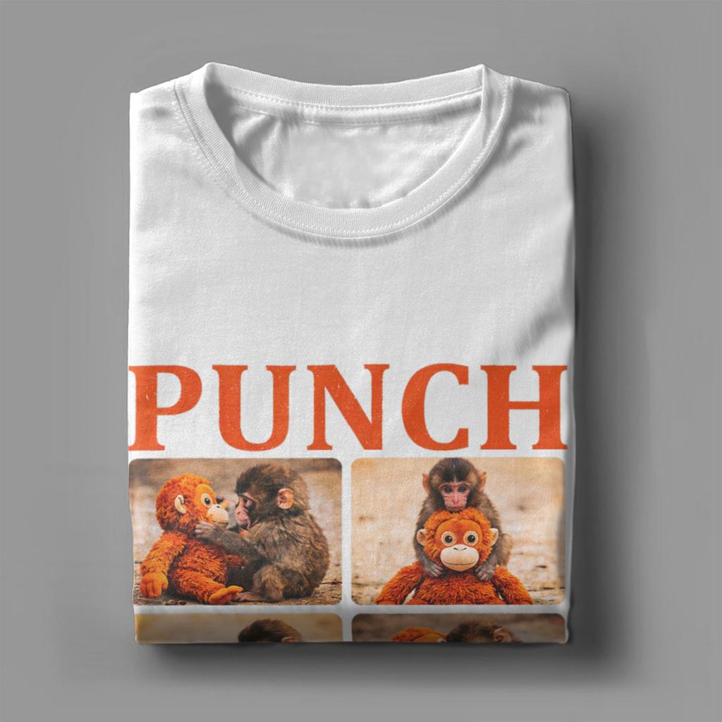 Harajuku TShirt Summer Cute Monkey Punch Fashion T Shirts Cotton Tshirt for Unisex Y2K Classic Cheap Print Short Sleeve Clothing