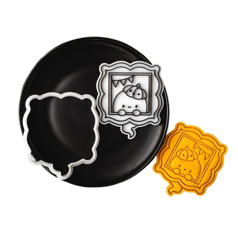 Plastic Baking Cookie Molds With Specter Design Halloween Party Pastry Making Kitchen Utensils For Family Activity