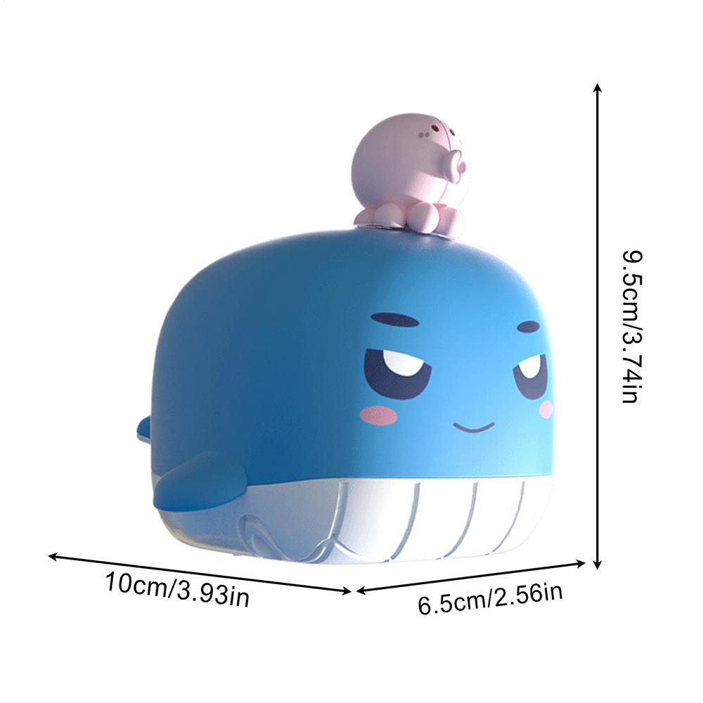 

Whale Water Spray Toy Fun Electric Whale Toys Bathtub Supplies for Easter Outside Play Friends Family Toddler Play Swimming синій