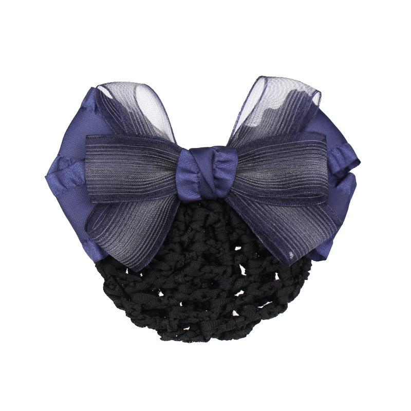 Stewardess Hair Mesh Cover Nurse Head Flower Occupational Hair Mesh Pocket Disc Hair Hotel Restaurant Waiter Work Headgear Hair Accessories