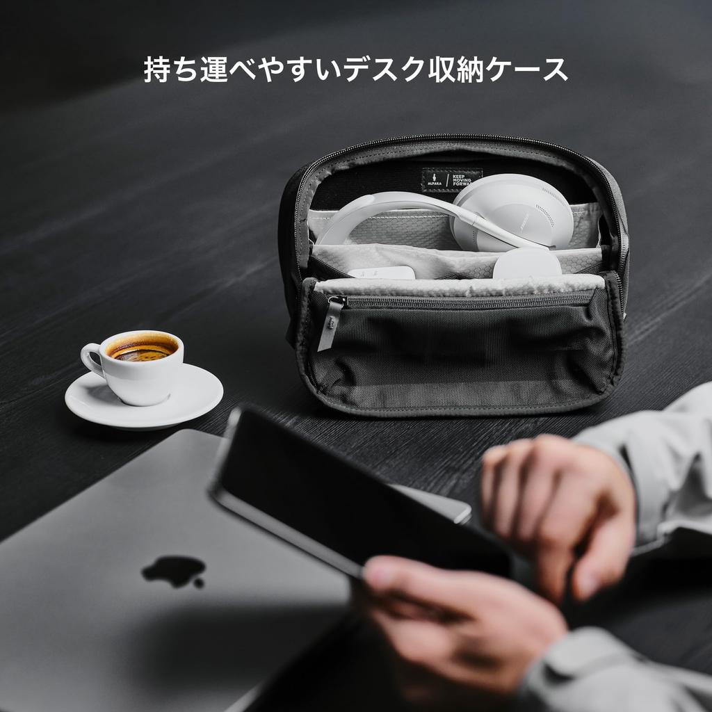 ALPAKA Vertex Pouch Axoflux Shoulder Bag, Sling Bag, Tech Case, Organizer, Handbag for iPad mini, Other Devices, and Small Items, Detachable Strap,