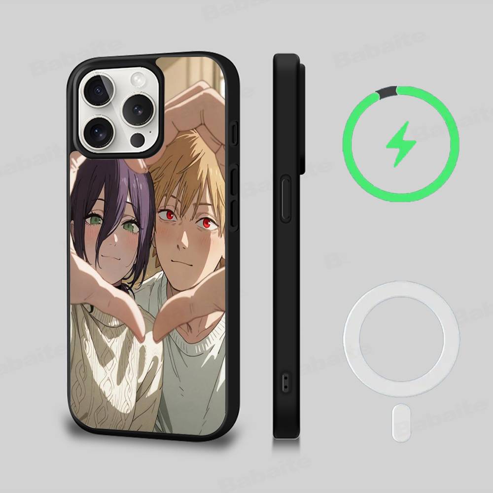 Chainsaw Man The Movie Reze Arc Phone Case For iPhone 13 14 15 11 12 16 17 Pro Max Plus For Magsafe Magnetic Shell
