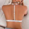 Sexy Backless Women Bras Party Underwear Fashion Female Lingerie Breathable Camisole Removable Bra Front Button Women's Lingerie