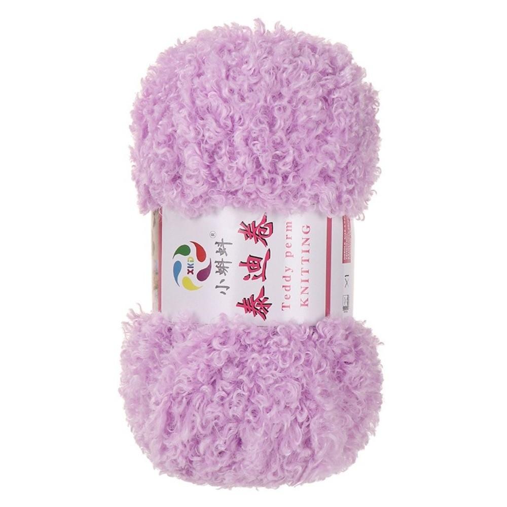100g Weight Teddy Knitting Yarn Curly Hair Texture Acrylic Material Imitation Teddy Velvet Yarn Woven Threads Texture