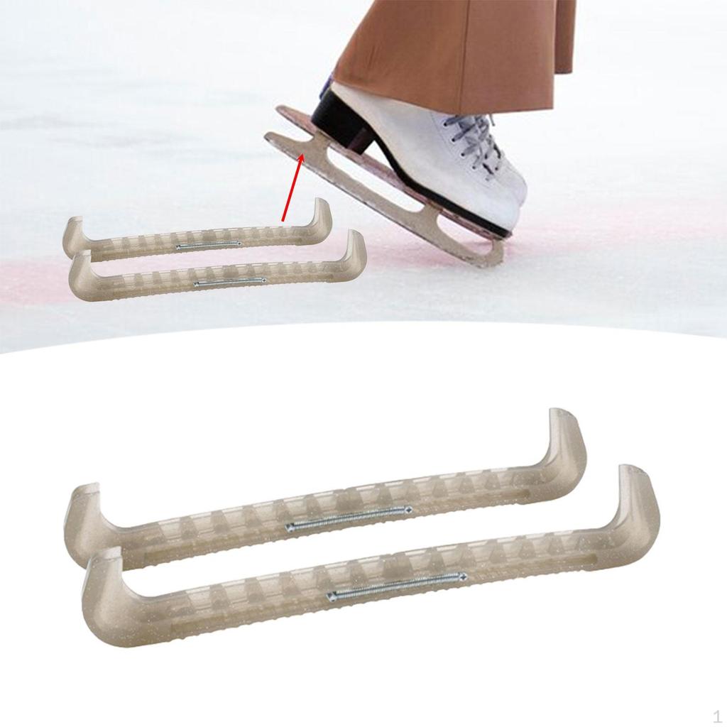 2 Pieces Figure Ice Skate Guards Hockey Blade Covers Fashion AntiSlip Protector for