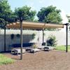 VidaXL Garden Gazebo with Retractable Roof Terrace Belvedere Patio Pavilion Reception Tent Marquee 318539