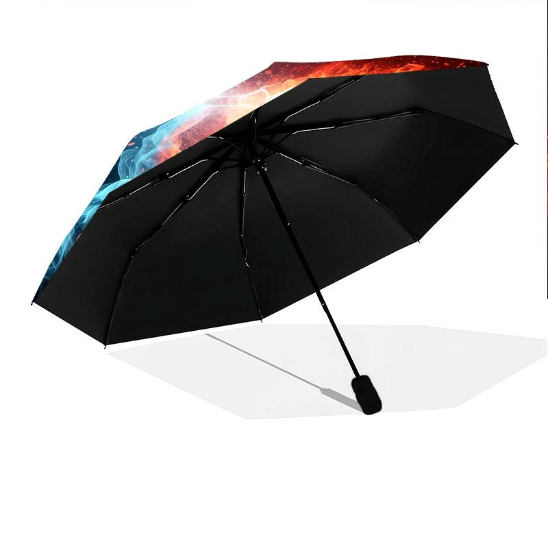 IceFireSports Pattern Pattern New Style Umbrella, 1 Piece Automatic Folding Umbrella, Portable Travel Umbrella, Outdoor Umbrella, Birthday Gift