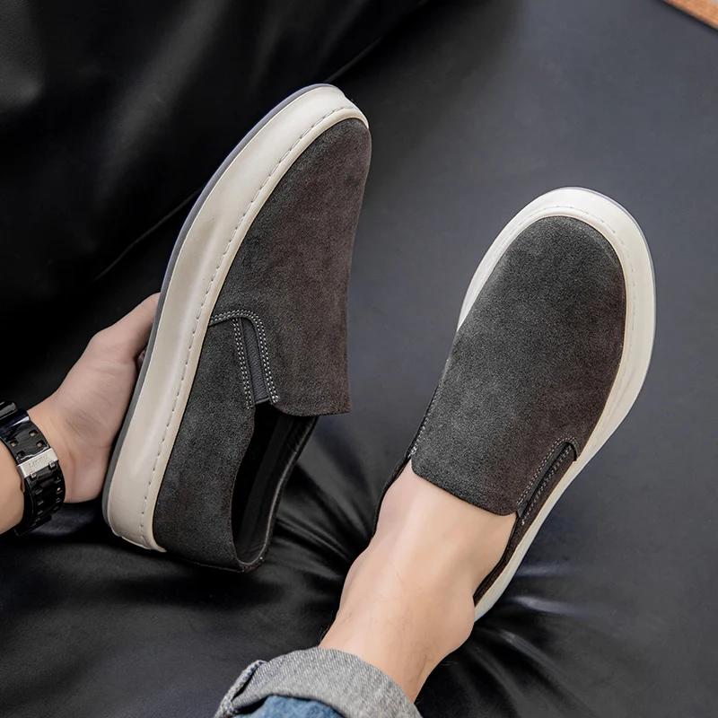 Luxury High Quality Men Loafers Fashion Brand Casual Driving Shoes Antiskid Walking Lightweight Breathable Platform Driving Shoe