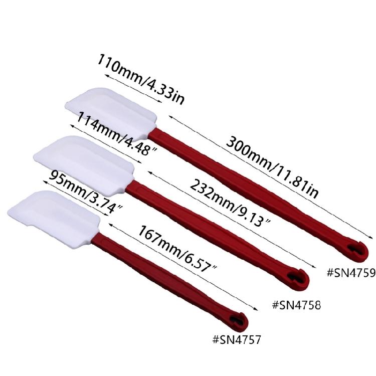 Silicone Spatula with Ergonomic Handle High Heat-Resistant Spatula Non-stick