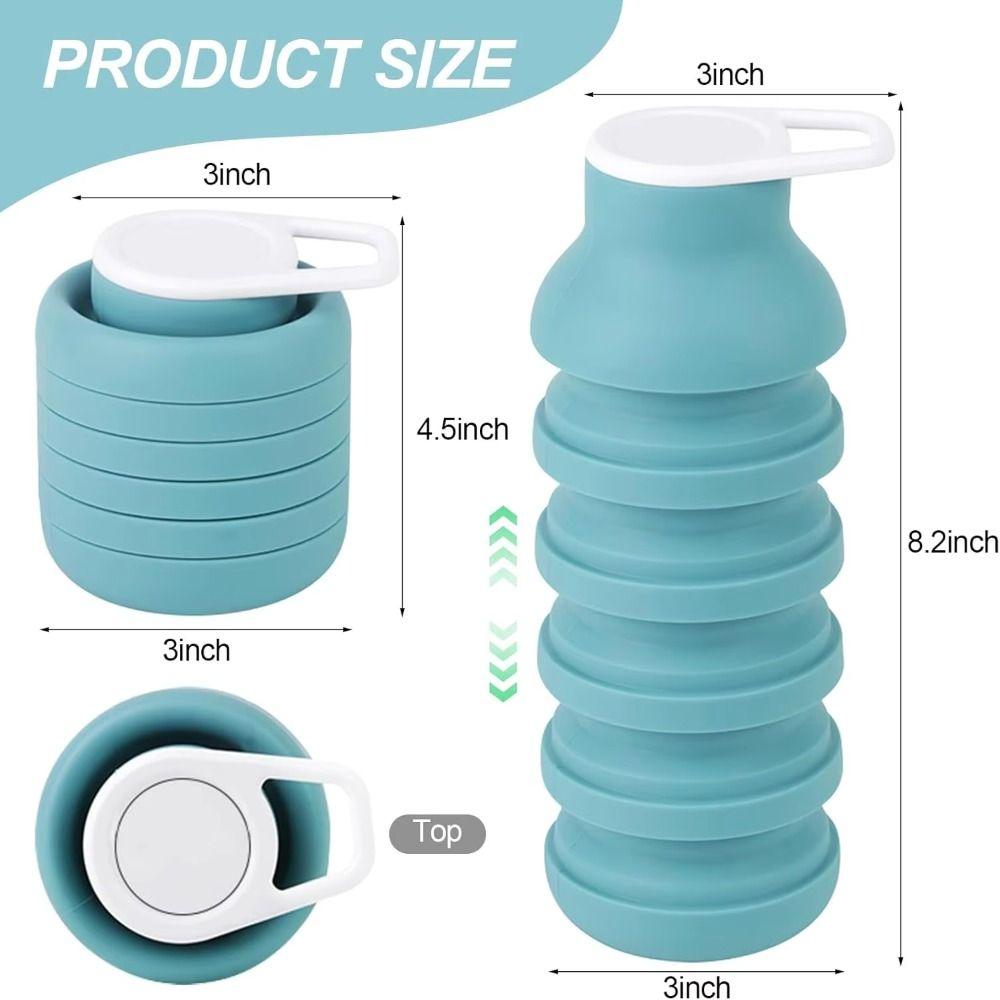 200-600ML Collapsible Sport Bottle Retractable Foldable Drinking Cup Sports Water Bottle  Gym