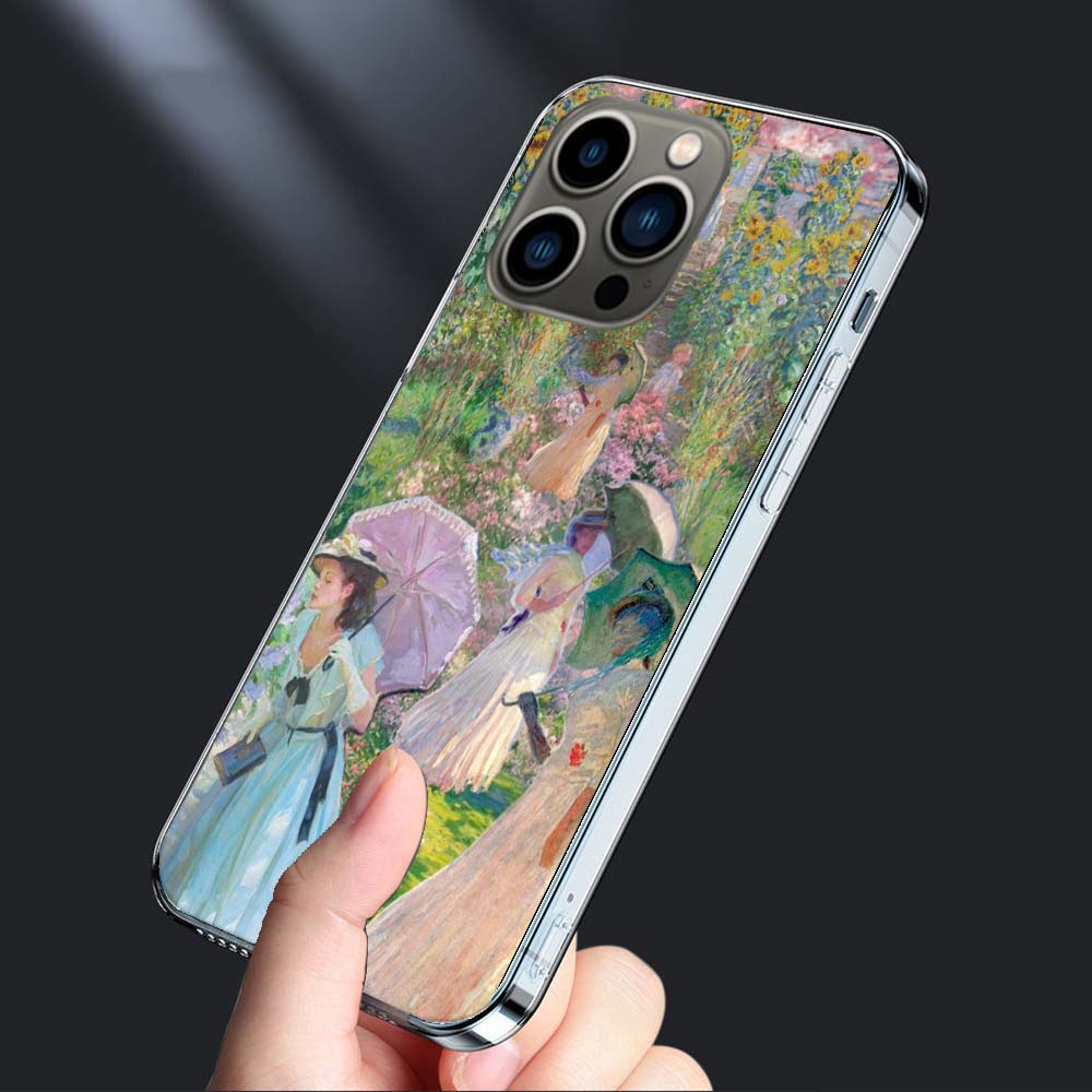 

Claude Monet Art Phone Case For Iphone 16E 15 Pro 14 Plus 17E 16 17 Pro Max Air 11 12 13 Mini Shockproof Capa Cute Cover TPU iPhone 11