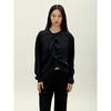 Anggae Tulip Crop Blouse Black