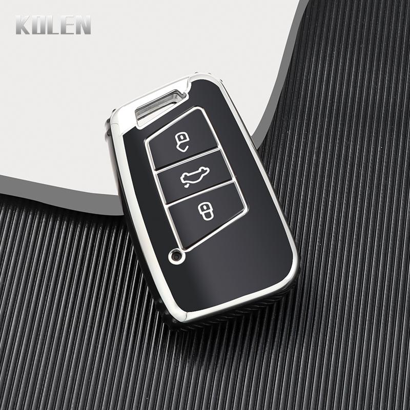 

Fashion Tpu Car Remote Key Case Cover Shell Fob For Vw Volkseagen Passat B8 Magotan Atlas Jetta For Skoda Superb A7 Kodiaq Seat