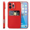 Suitable for IP17PRO MAX Solid Color Card Bag Soft Protective Case Imitation Liquid Skin Feeling Card Mobile Phone Case IP17PRO