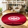 Round Rug Custom NameEintracht Frankfurt Pattern Non Slip Carpet Home Floor Decor