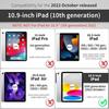Case for iPad 11" (A16) / iPad 10.9" 10th Generation - Shockproof Protection Stand Sleep/Wake