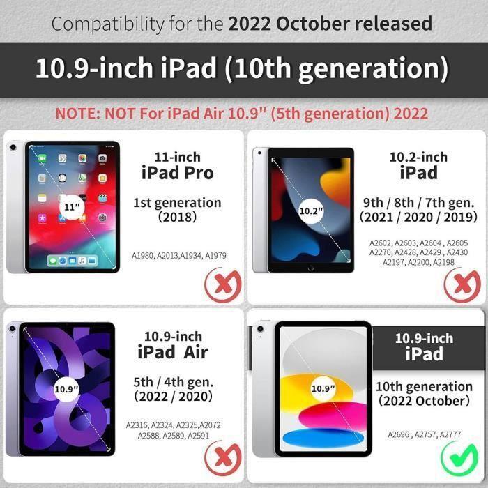 Case for iPad 11" (A16) / iPad 10.9" 10th Generation - Shockproof Protection Stand Sleep/Wake