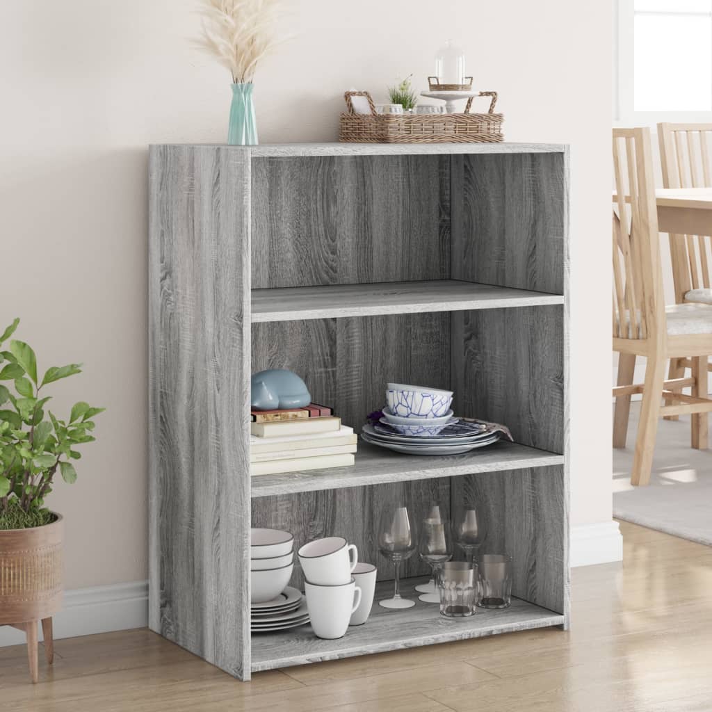 Sideboard Gray Sonoma 70x41x93 cm Particleboard