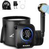 PAHTTO Portable Shower [2025 Upgraded Version] Camping Electric Shower Pump 8000mAh Rechargeable Portable Shower Digital Screen 5 Water Modes 20L Fold