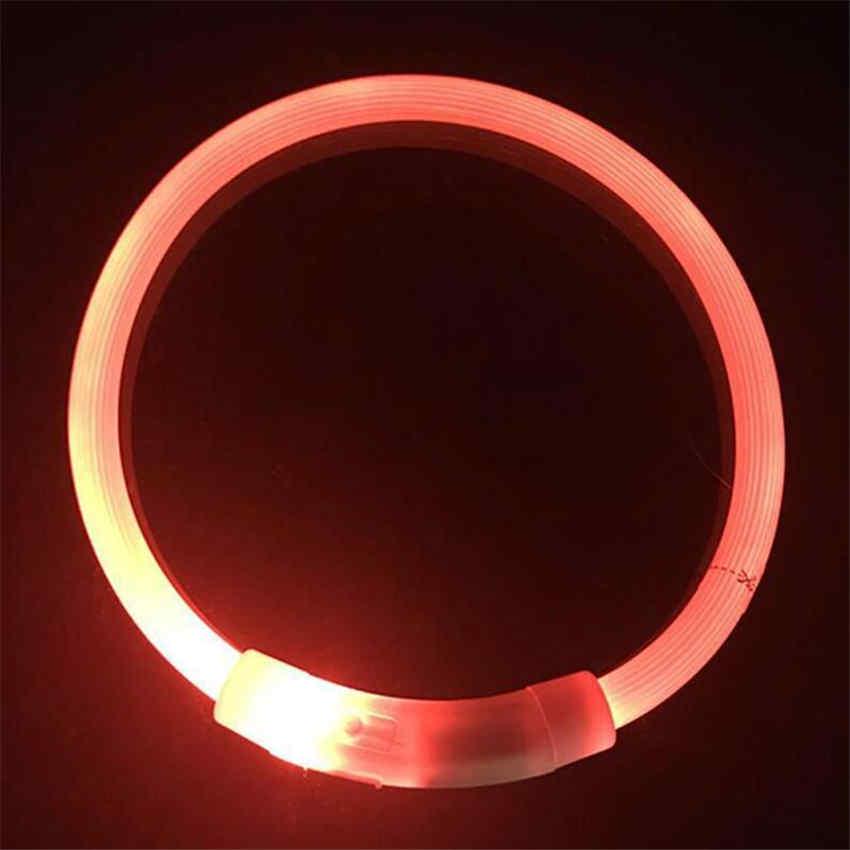 Rechargeable LED Dog Collar Light USB Glowing Dog Collars Pet Flash Luminous Collars