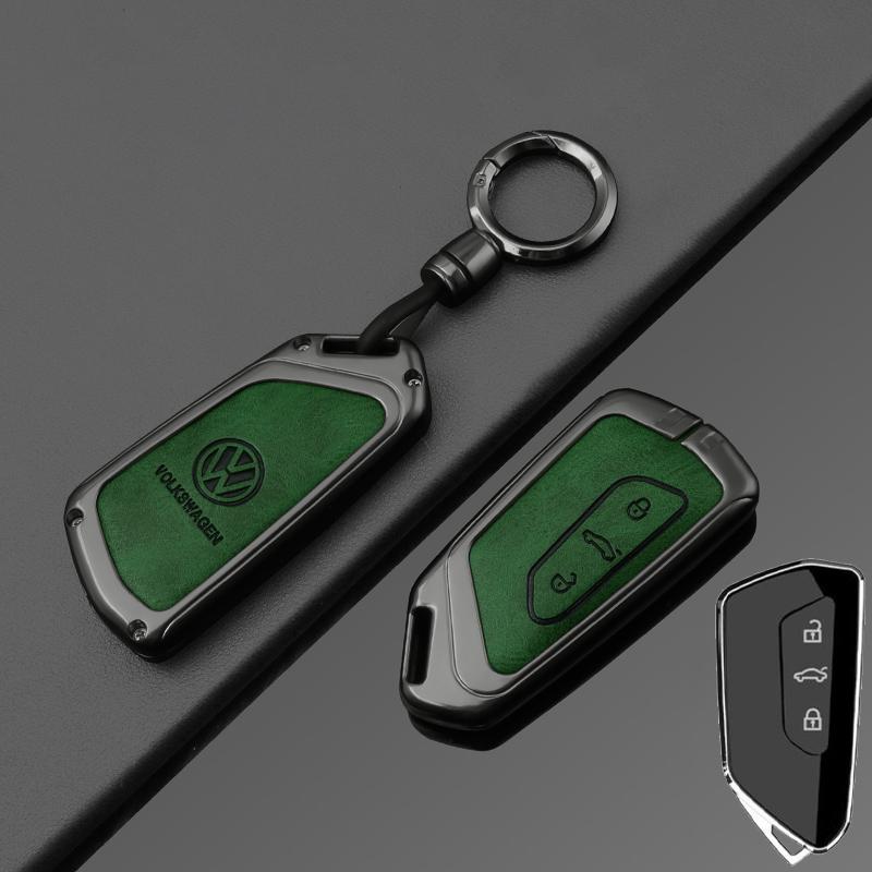

VW GTI GOLF 2026 Hot For VW VOLKSWAGEN Fashion Zinc Alloy Leather Car Key Case Cover Shell For VW Volkswagen Golf 8 2020 SEAT Le
