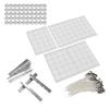 260pcs 15cm Candle Wicks 100Pcs Double Sided Tape Stickers 50Pcs Candle Shells 10Pcs Stainless Steel Wicks Holders